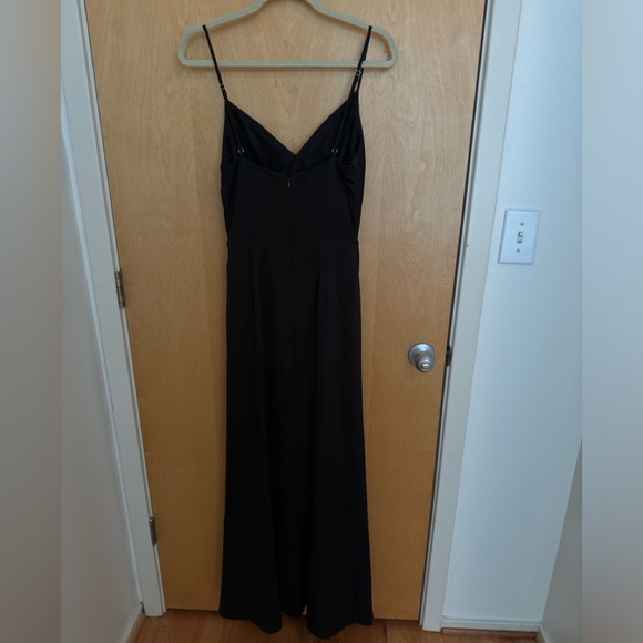 Black satin beautiful gown, worn once and in perfect condition! Bridesmaid/guest - Picture 7 of 7